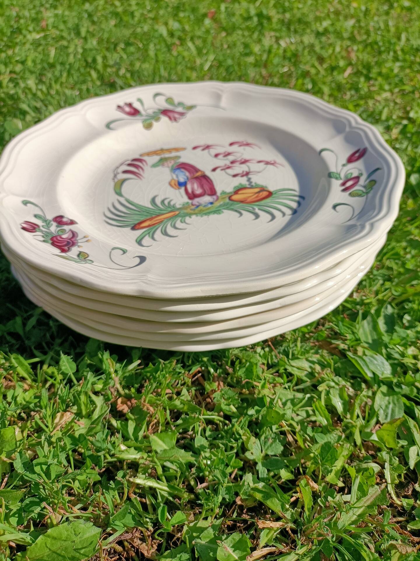Set of plates x6 Longchamp