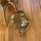 Large pair of Sciolari seventies wall sconces in chrome metal.