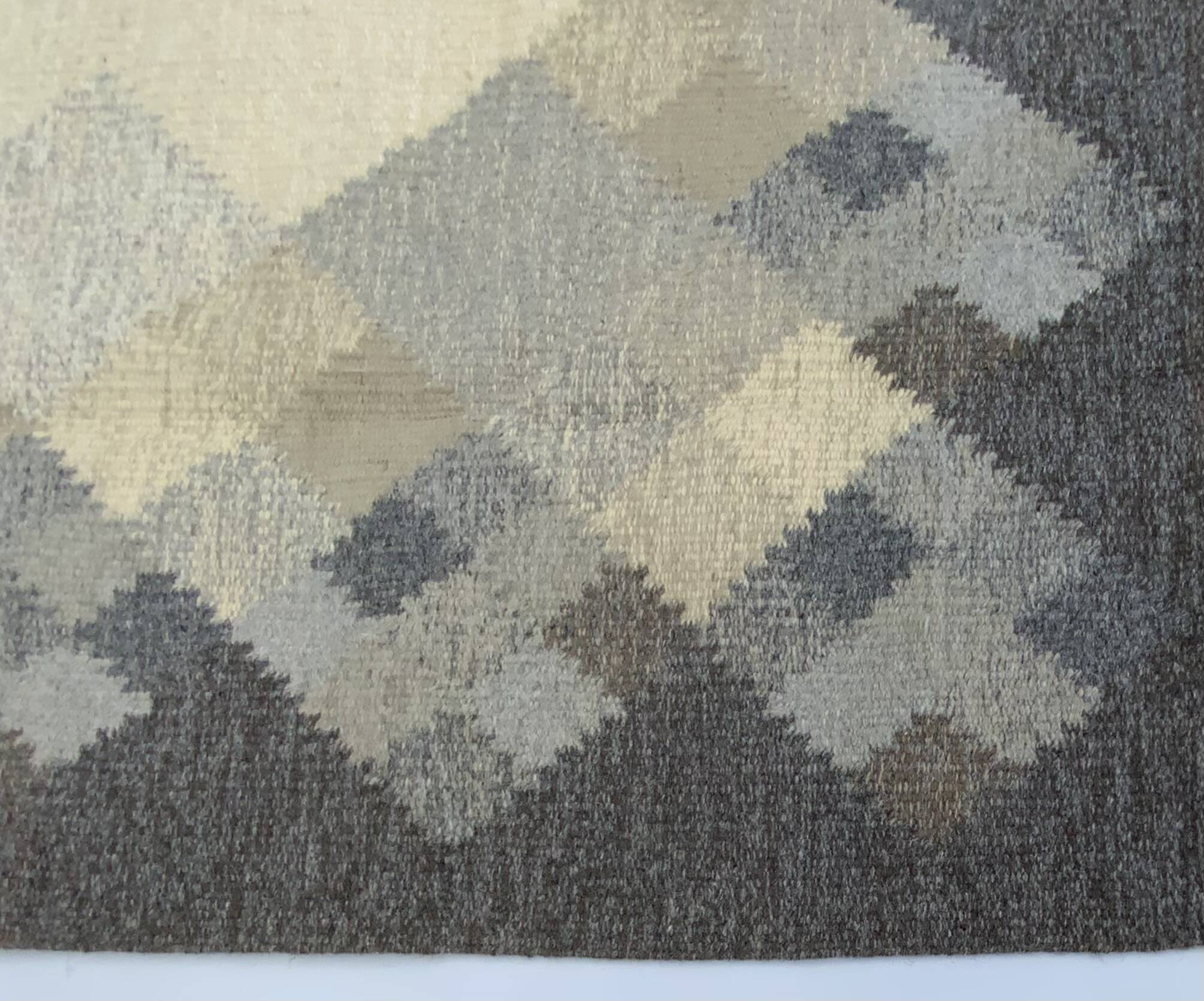 Tapis kilim röllakan suédois du milieu du siècle par brita svefors pour axeco 1960