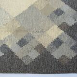 Tapis kilim röllakan suédois du milieu du siècle par brita svefors pour axeco 1960