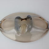Mid-Century Art Glass Bowl by Zelezno Borske Sklo, 1960's