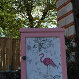 Pink pharmacy cupboard