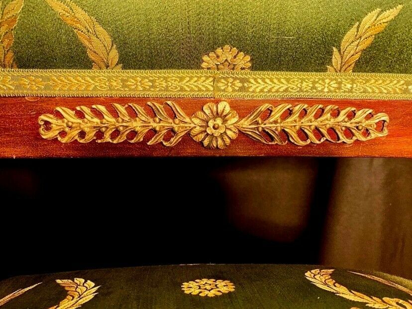 Paire de chaises Empire en acajou