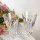 9 cut crystal flutes French