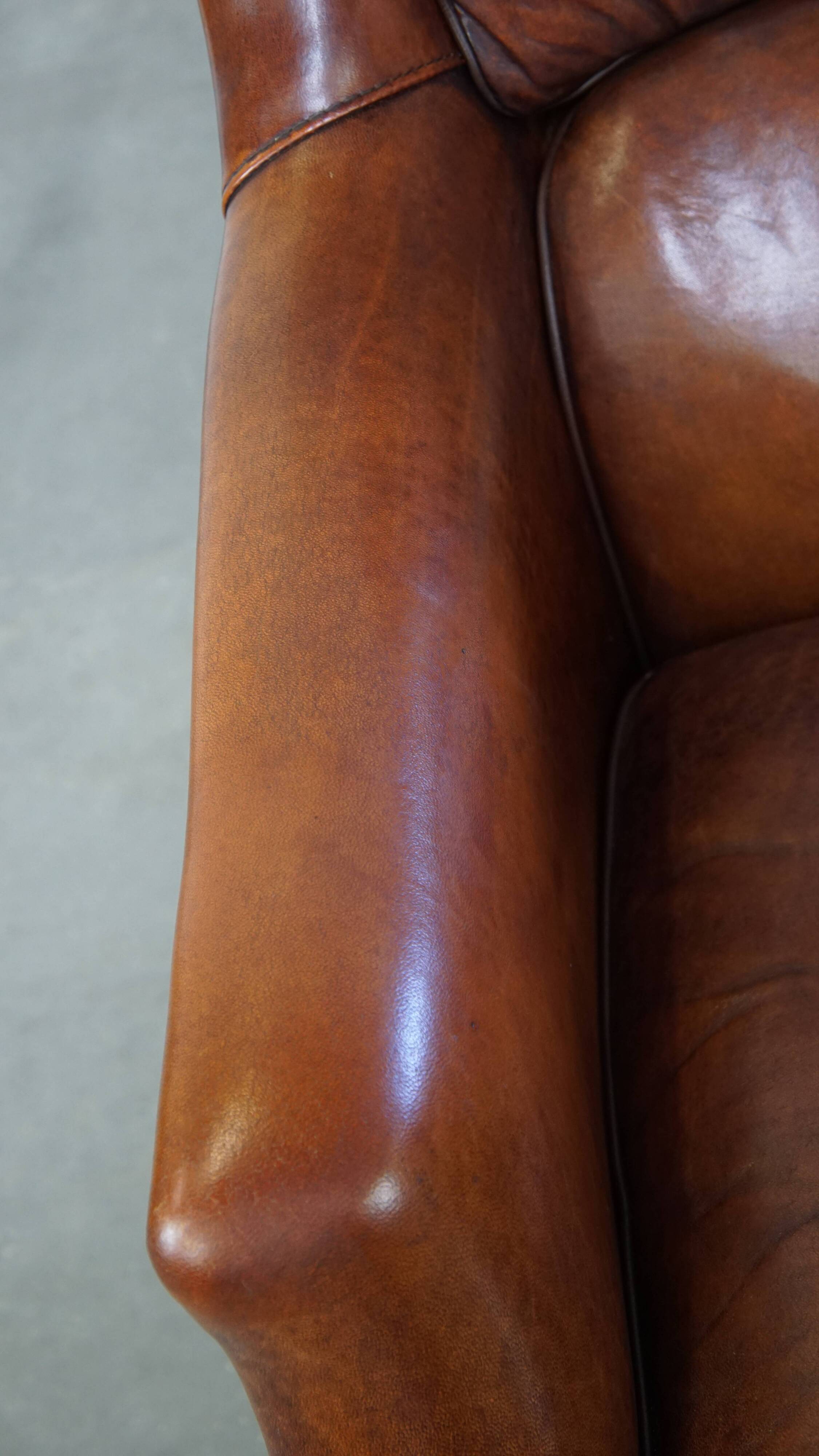 Fauteuil en cuir de mouton