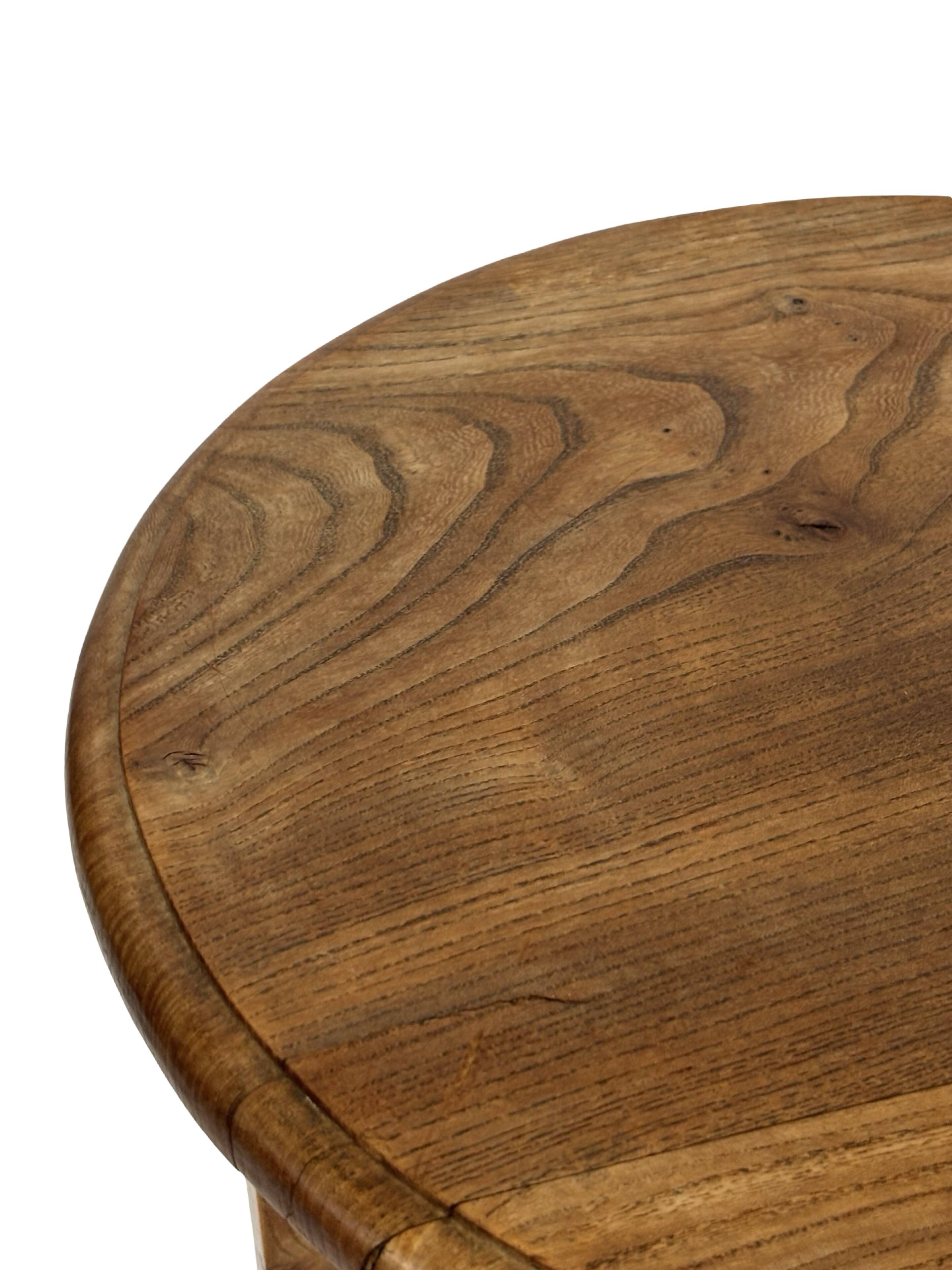 Table d'appoint Art Déco petite en chêne design minimaliste