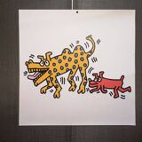 Illustration by Keith Haring - 'Animals' series - 8/12