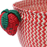 Braided basket strawberry pattern