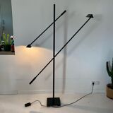 Michel Senné design double floor lamp, Artlumière edition 1980s