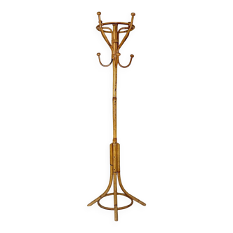 Portemanteau en bambou et rotin