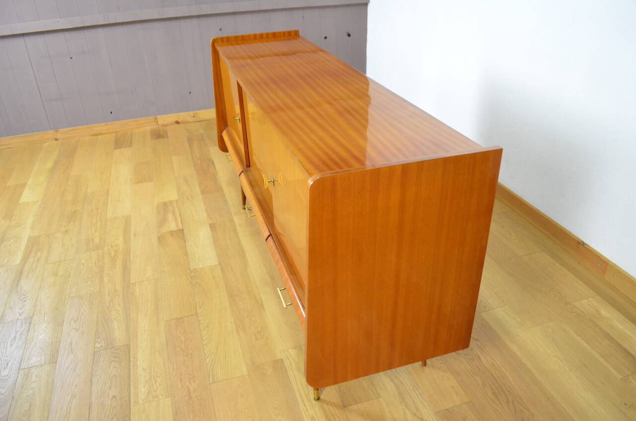 Vintage Mahogany Compass Leg Sideboard 1960