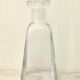 Thick glass carafe bottle 80s