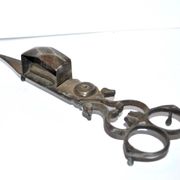 Old iron speckle - Extinguisher candle church Candlestick 19th century