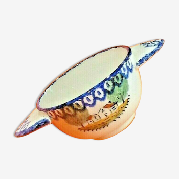 Eared bowl Earthenware of Saint-Clément Village Décor