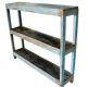 Blue shelf furniture high narrow old teak wood