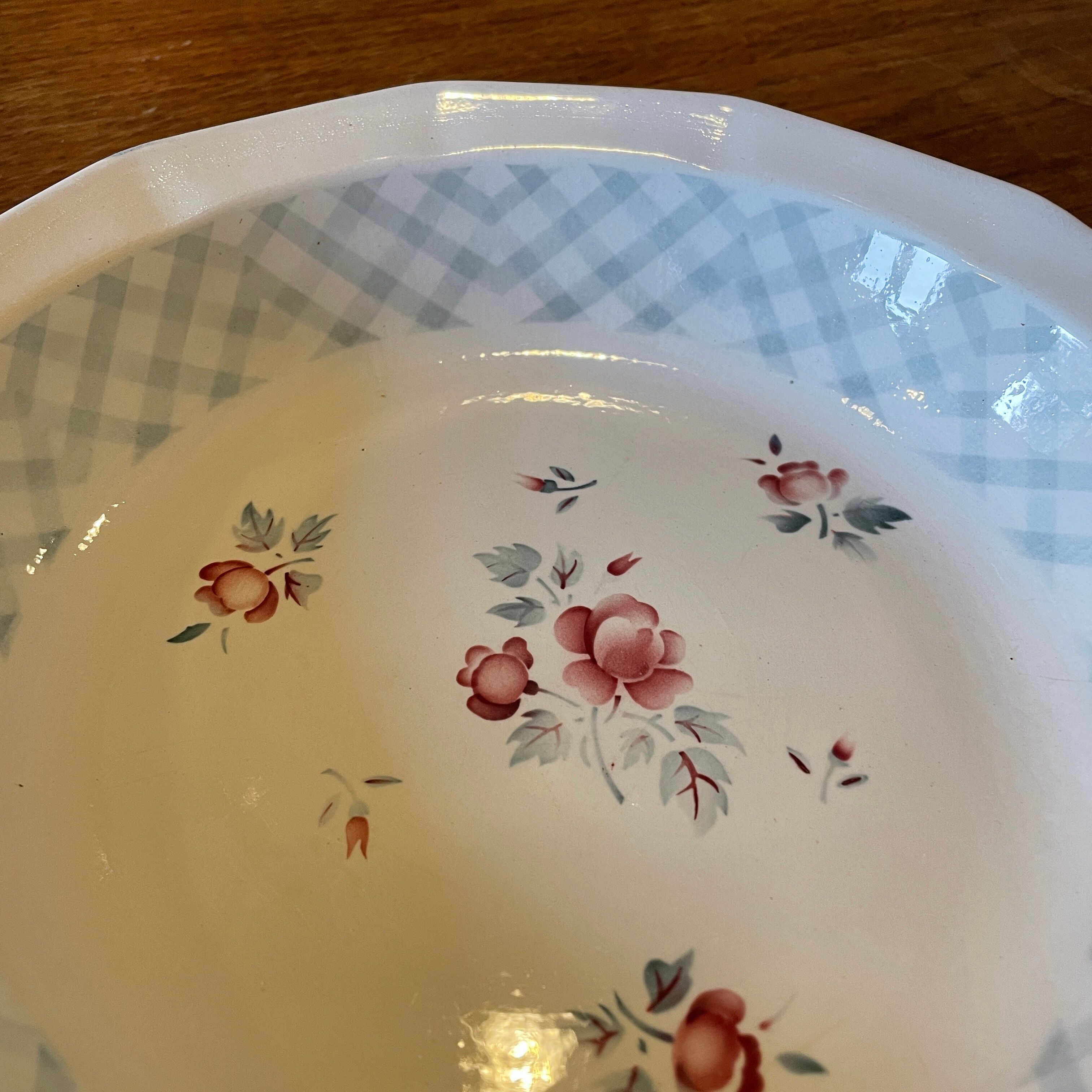 Old hollow dish Bastia by Digoin & Sarreguemines