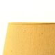 Ceramic lamp, yellow lampshade, 70s
