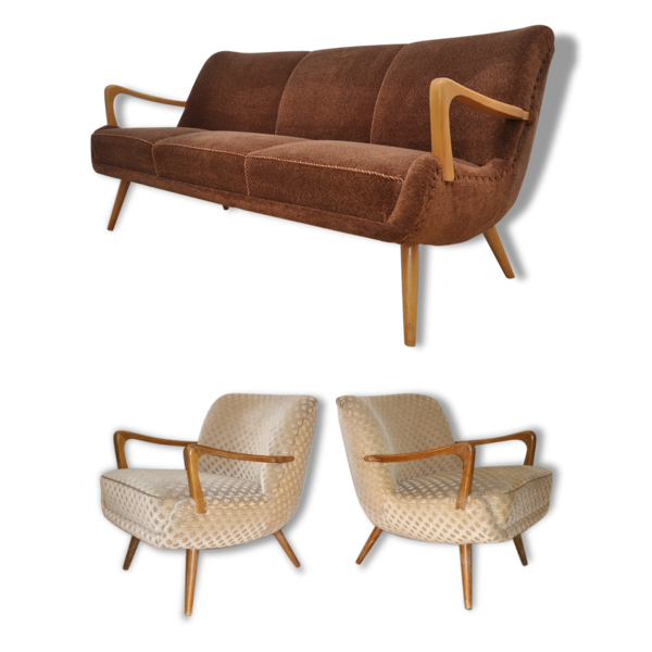 Canapé scandinave années 50-60