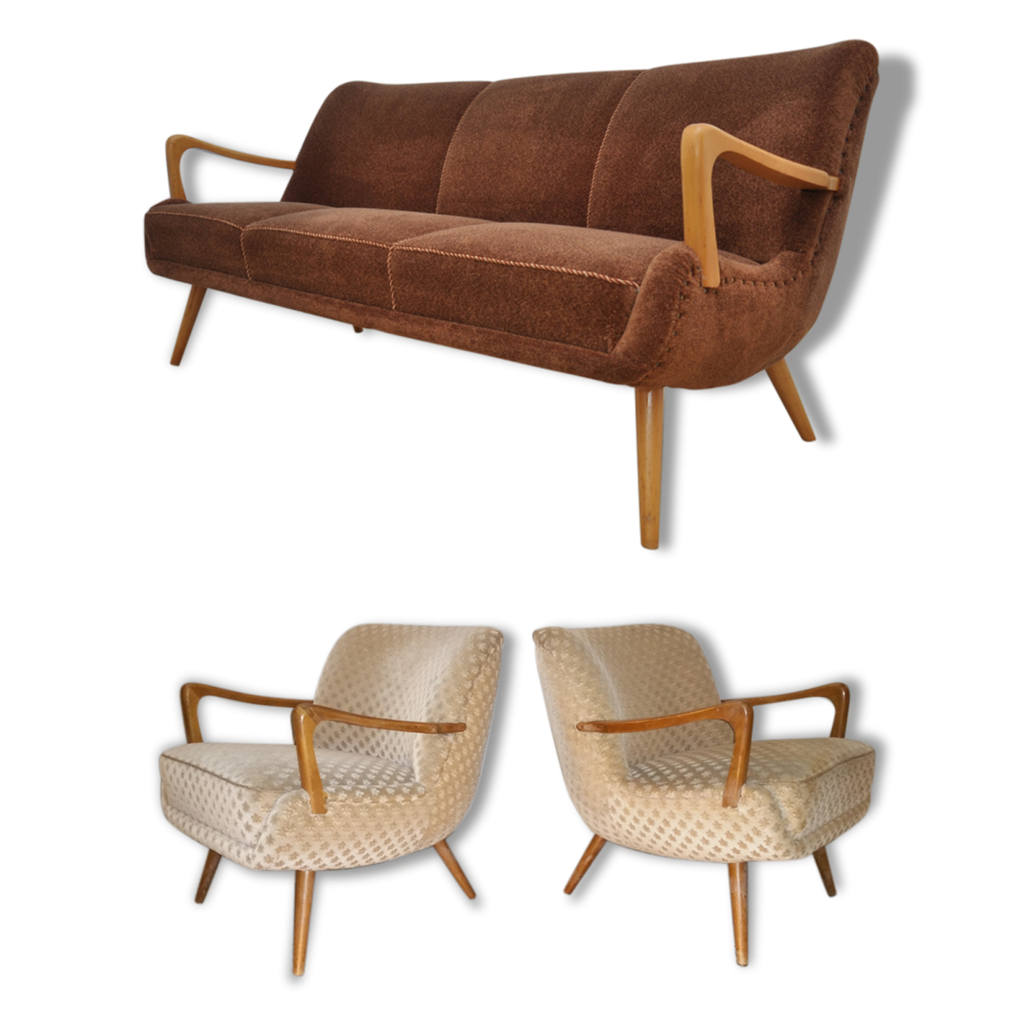 Sofa Scandinavian cocktail years 50-60