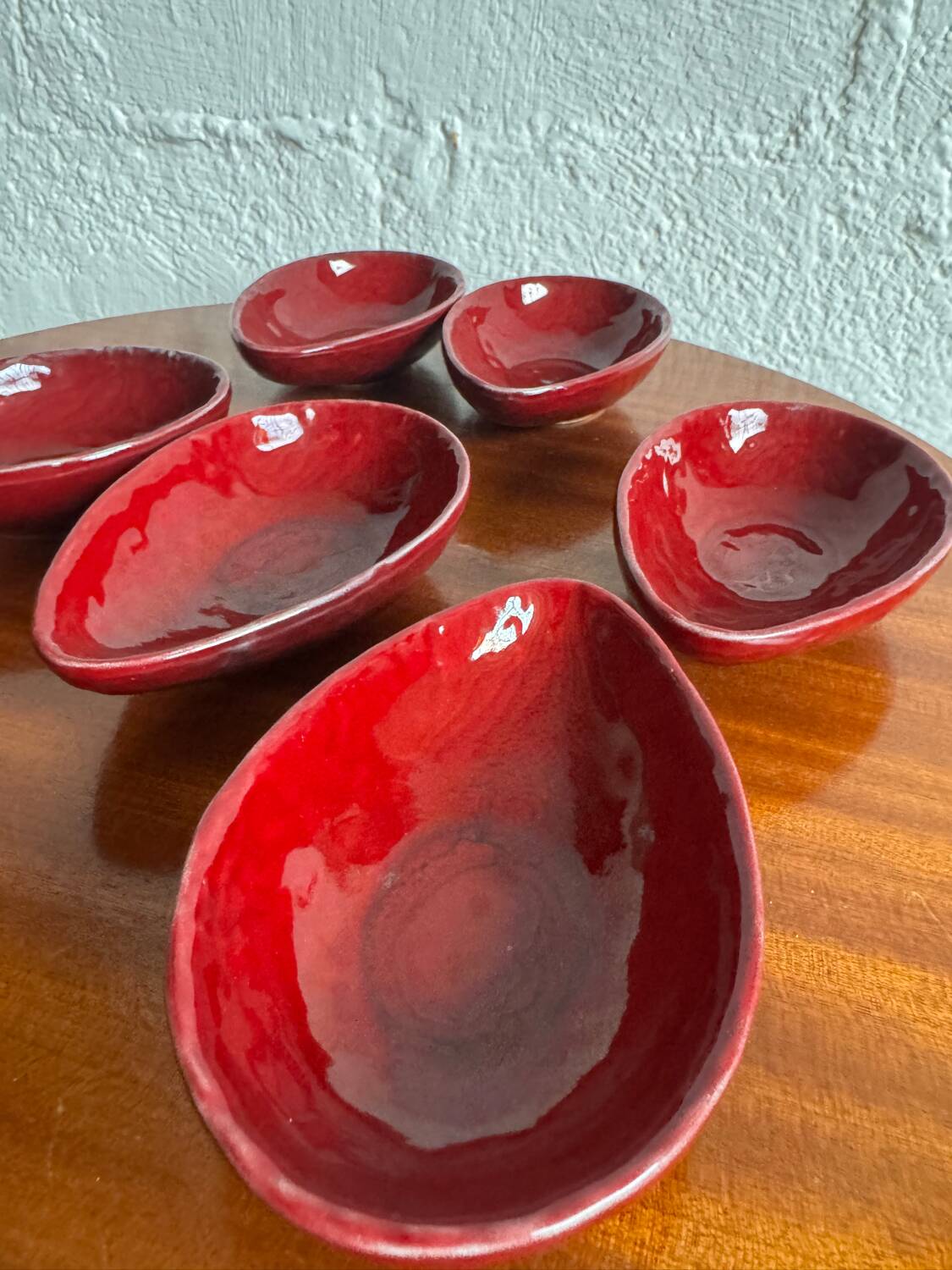 Ramequins en faïence de Charolles, années 70