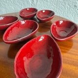 Ramequins en faïence de Charolles, années 70