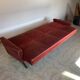 60s red velvet sofa