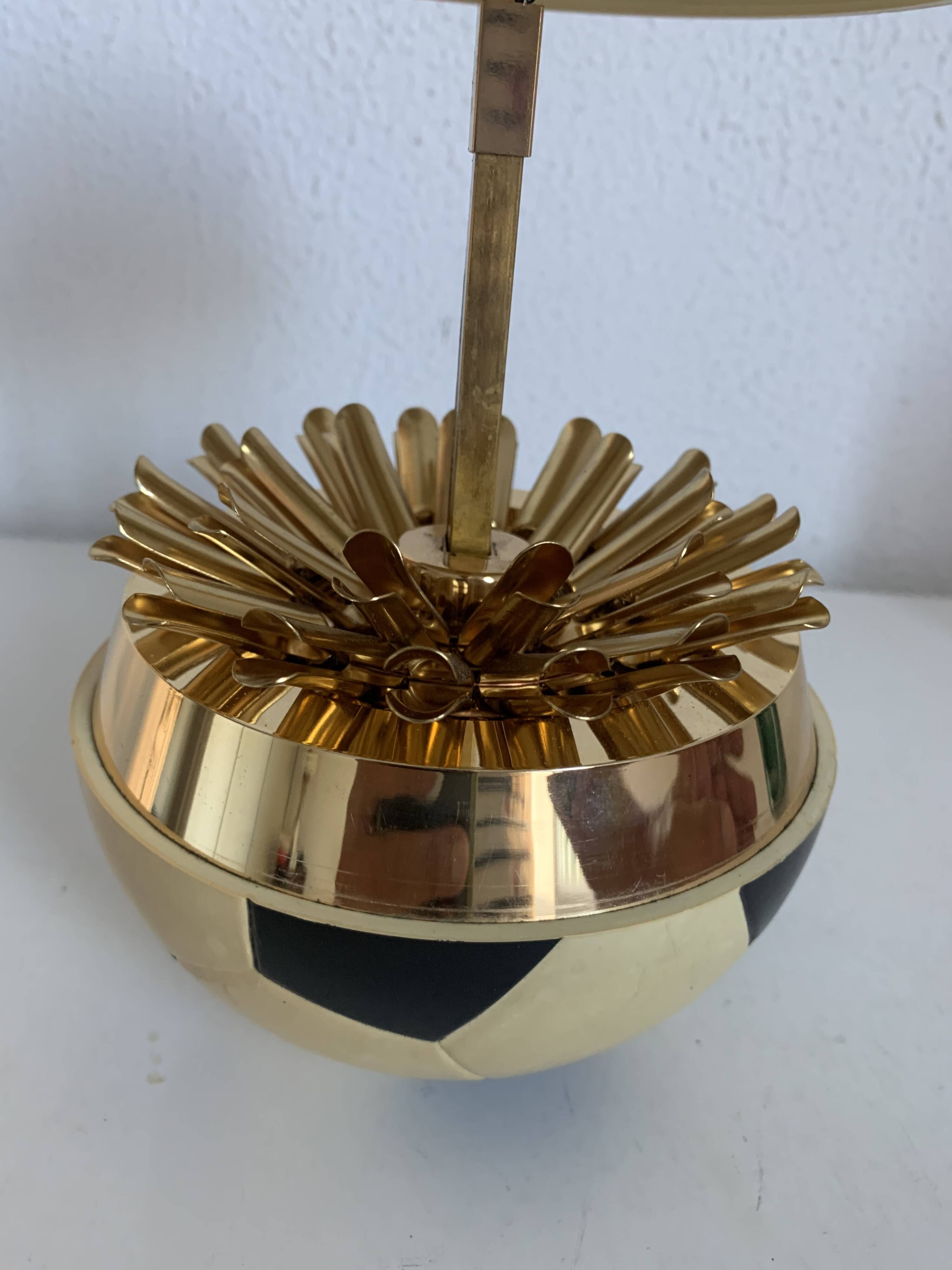 Vintage 1960 cigarette holder football balloon dispenser box - 15 cm