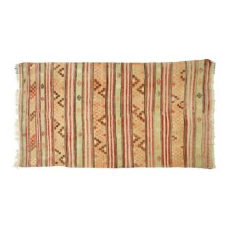 Anatolian handmade kilim rug 289 cm x 163 cm