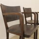 Bentwood writing desk armchairs, 1950s, Czechoslovakia