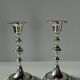Pair of small silver candlesticks