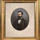 Oil on canvas of a portrait of a man