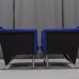 Pair of velvet armchairs, 1970