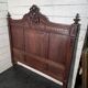 Antique solid oak headboard
