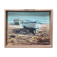Tableau HST "Barques sur la Plage" éc. XX° Signé M. Marti
