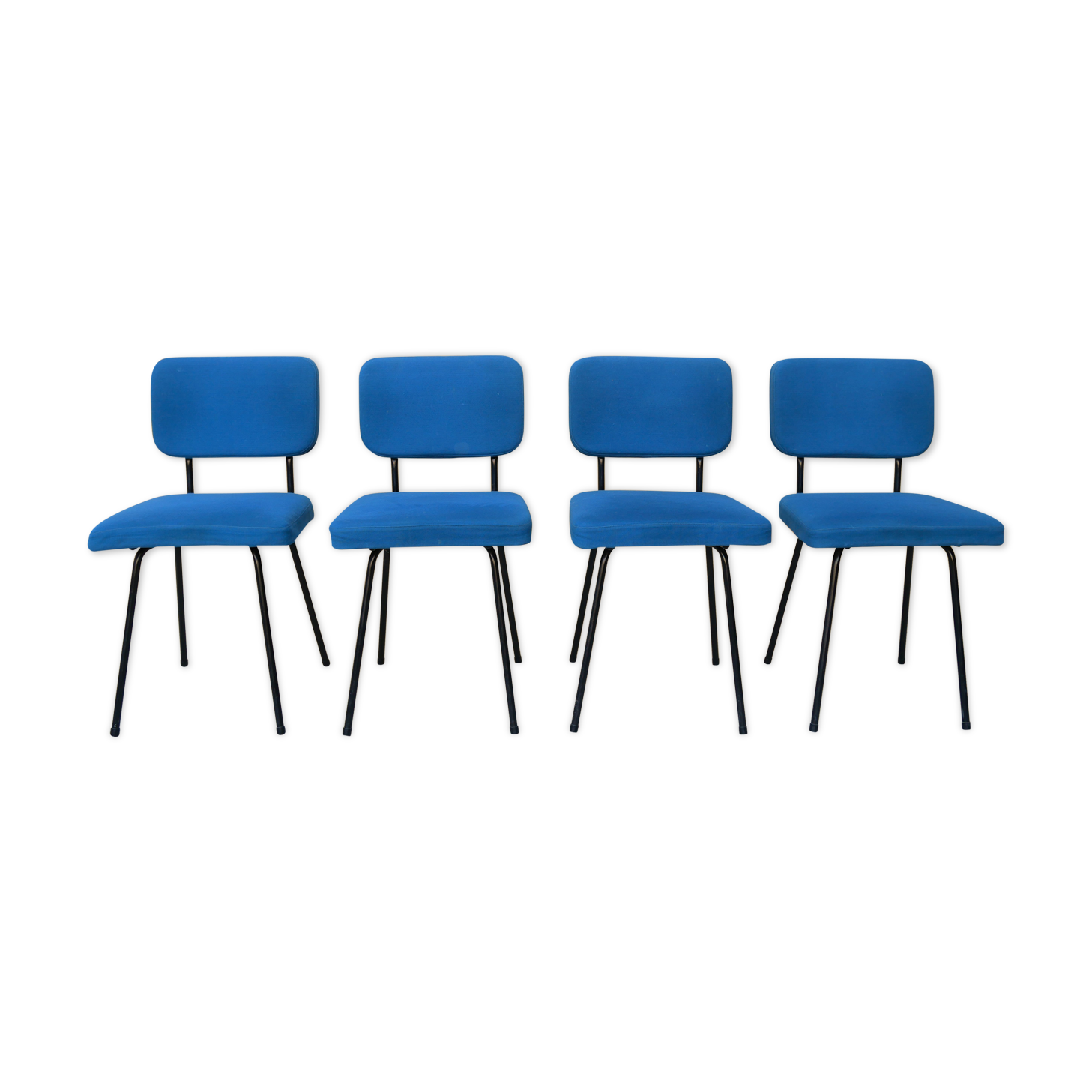 Series of 4 vintage chairs by André Simard for Airborne editions