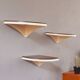 Three vintage corner shelves 70s