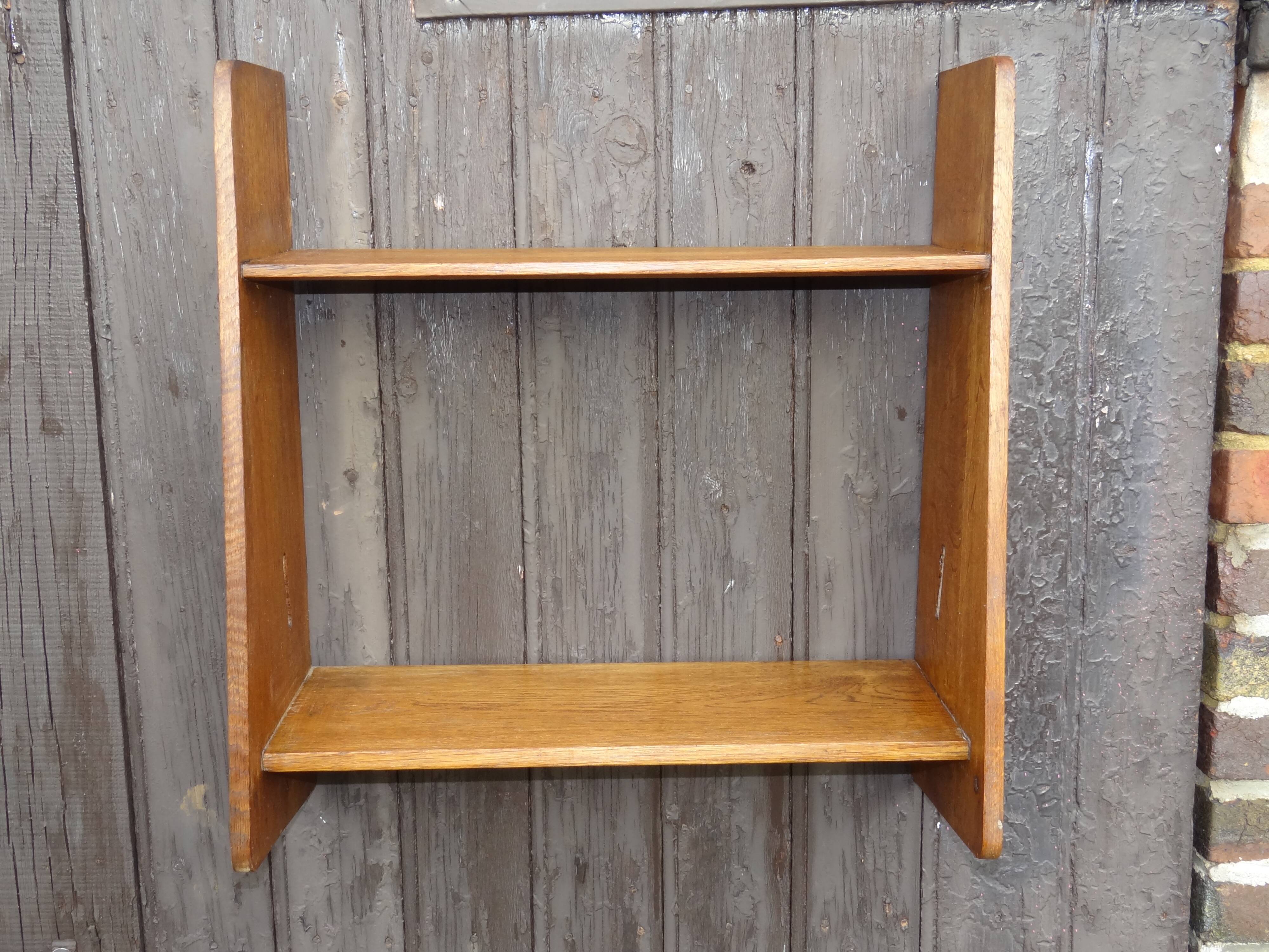 Étagère murale 1950 en bois naturel clair
