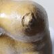 Grande Vénus sculpturale en grès, buste de femme, vintage signé, vintage 90