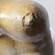 Grande Vénus sculpturale en grès, buste de femme, vintage signé, vintage 90