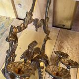 Pair of LXV style gilt bronze wall lights
