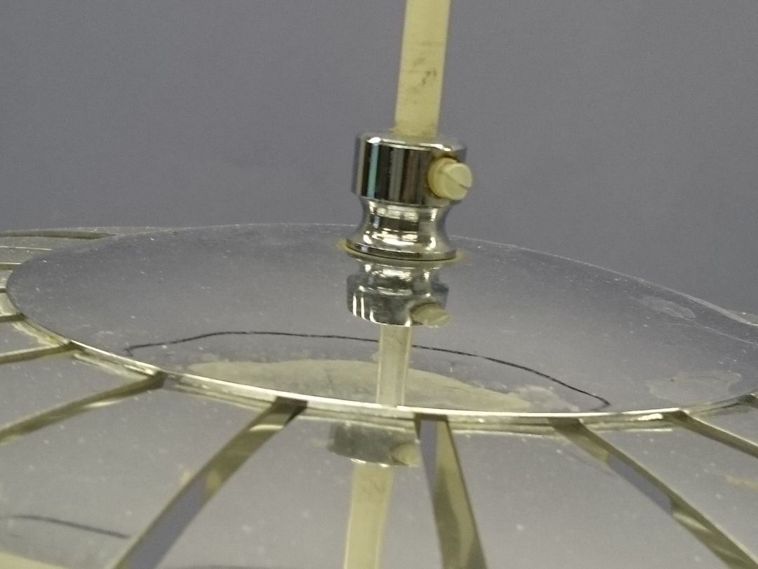 Chandelier 70s aluminum suspension