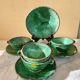 Ceramic set of cups and plates Tamegroute Morocco