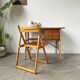 Bureau rotin Louis Sognot et sa chaise