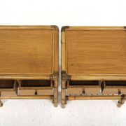 Set of two rattan bedside tables, Kenneth Bergenblad, Dux, Sweden, 1960