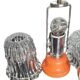 Paire de Lampes Champignon Orange Vintage 70's