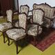 Rococo salon set in walnut, 19th century