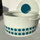 70's duck blue porcelain soupière