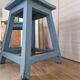 Tabouret de ferme bleu