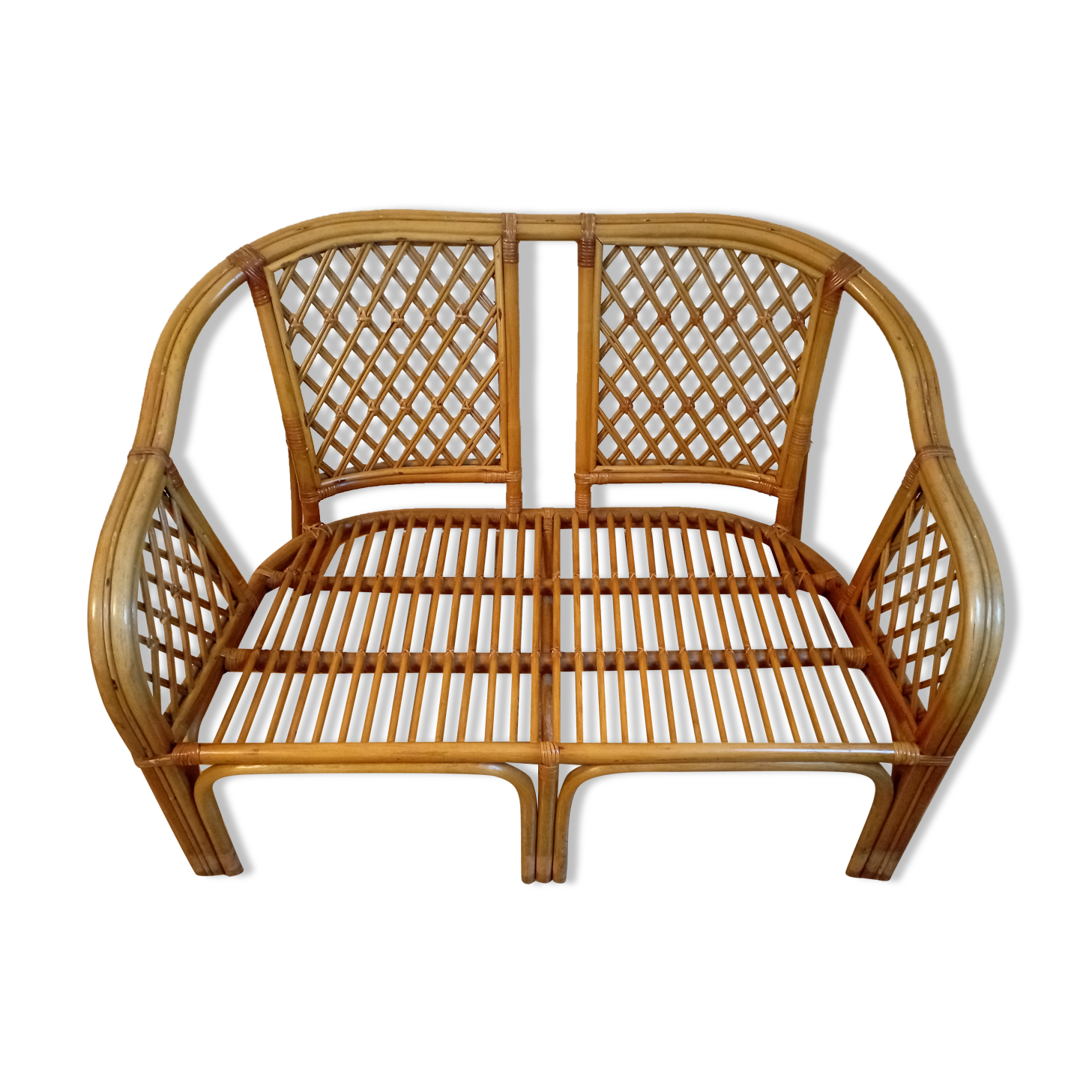 Wicker & rattan sofa