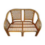Wicker & rattan sofa